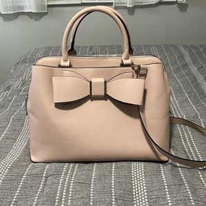 Betsey Johnson blush pink bow purse
